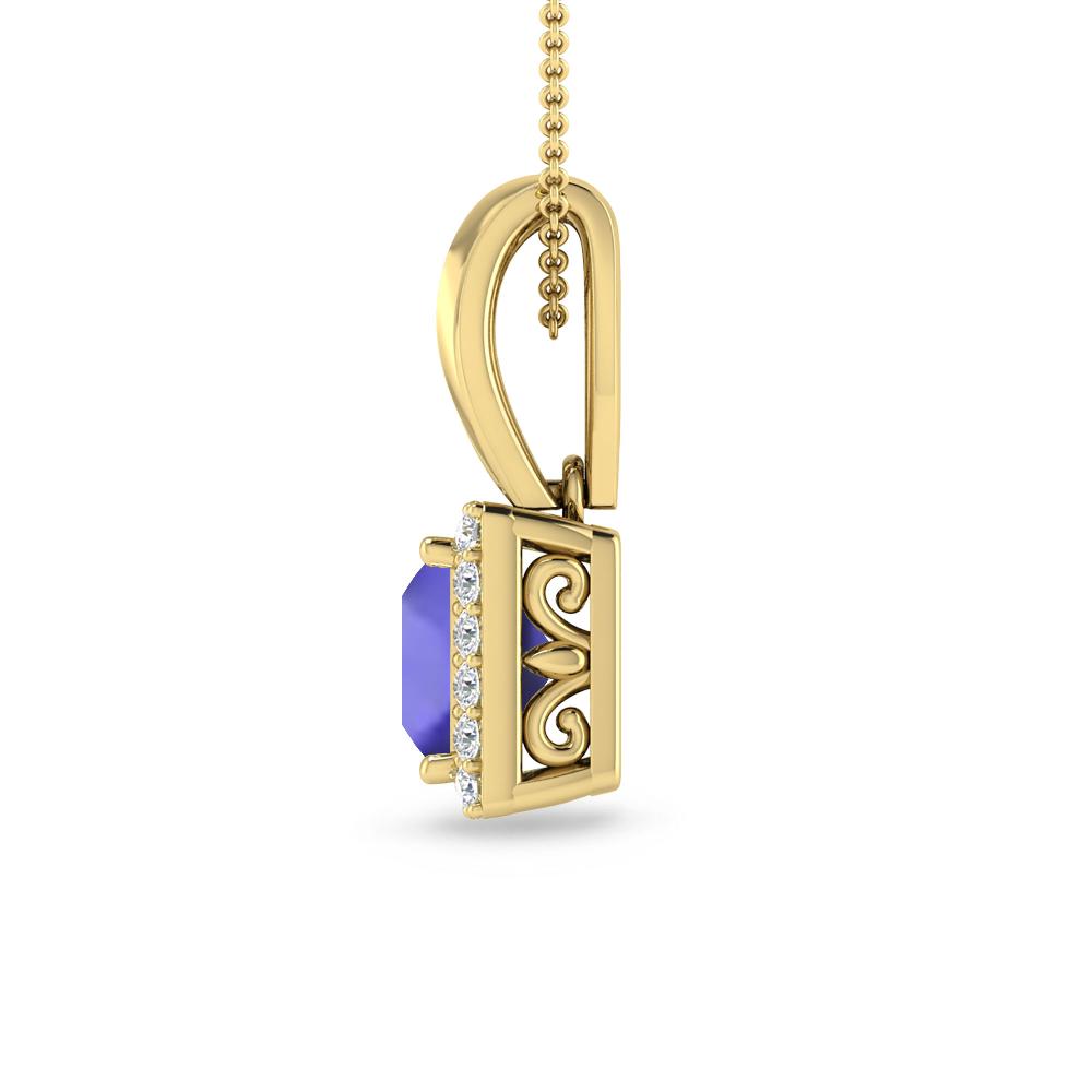 Yellow Gold - Tanzanite