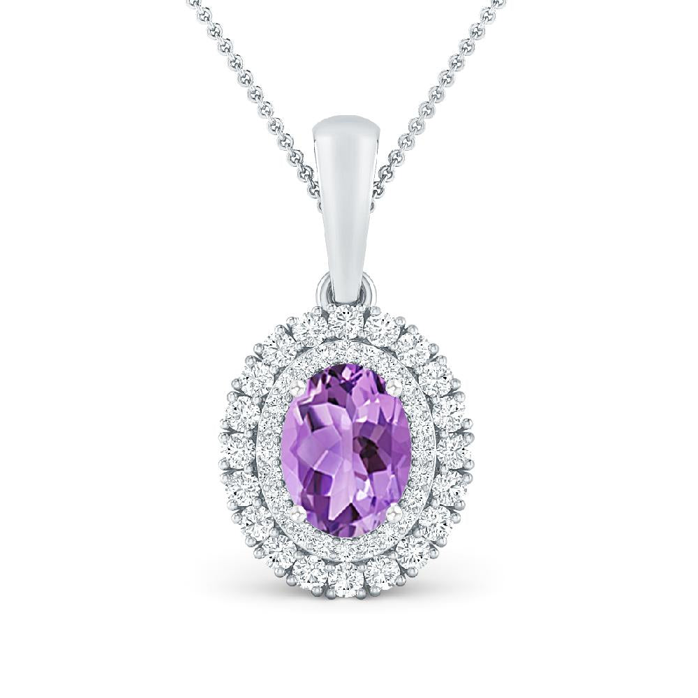 White Gold - Amethyst