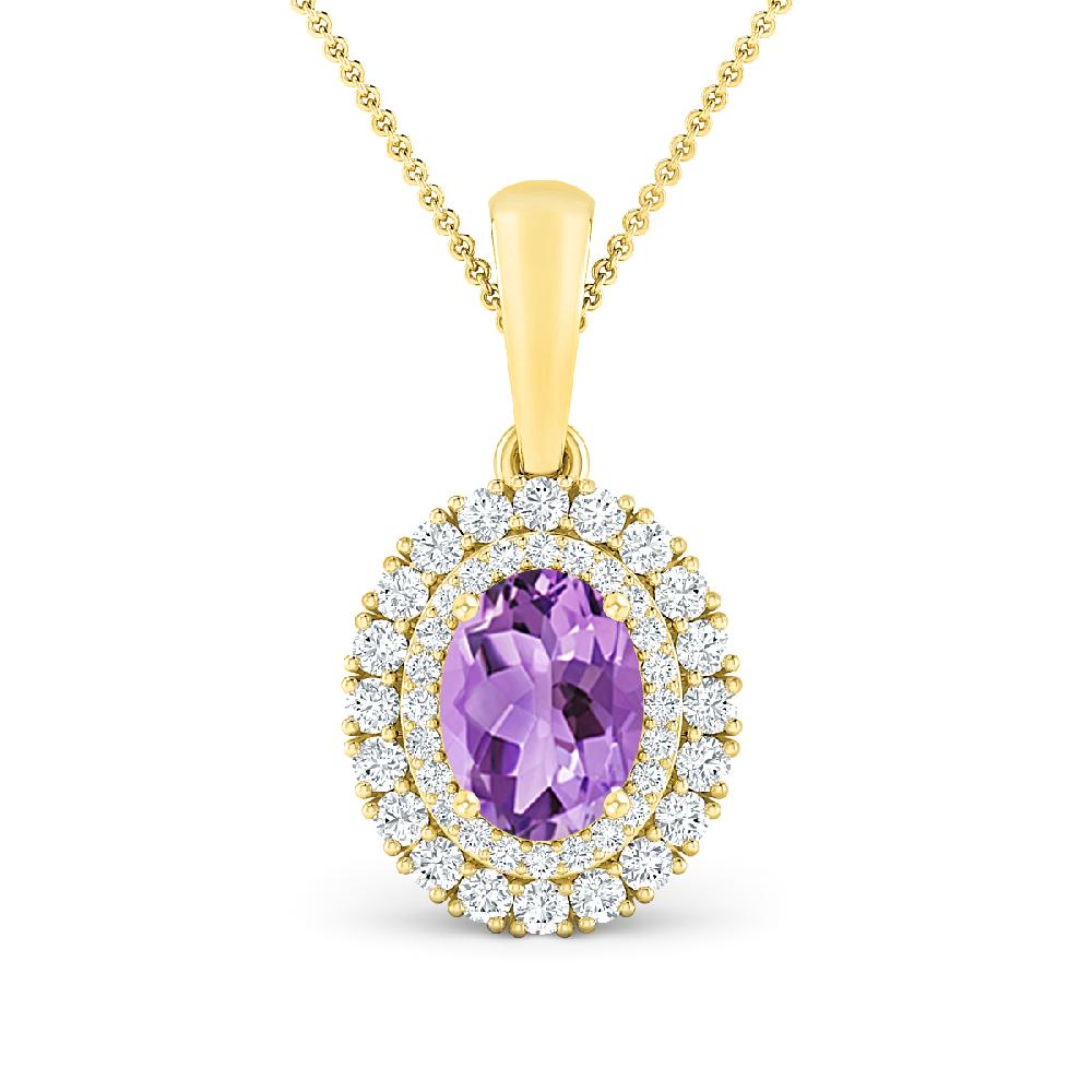 Yellow Gold - Amethyst