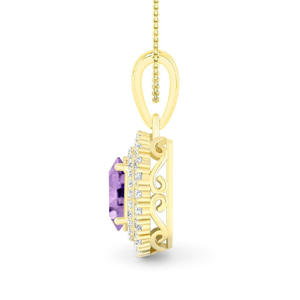 Yellow Gold - Amethyst