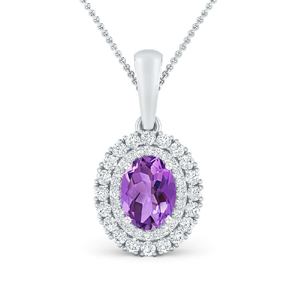 White Gold - Amethyst