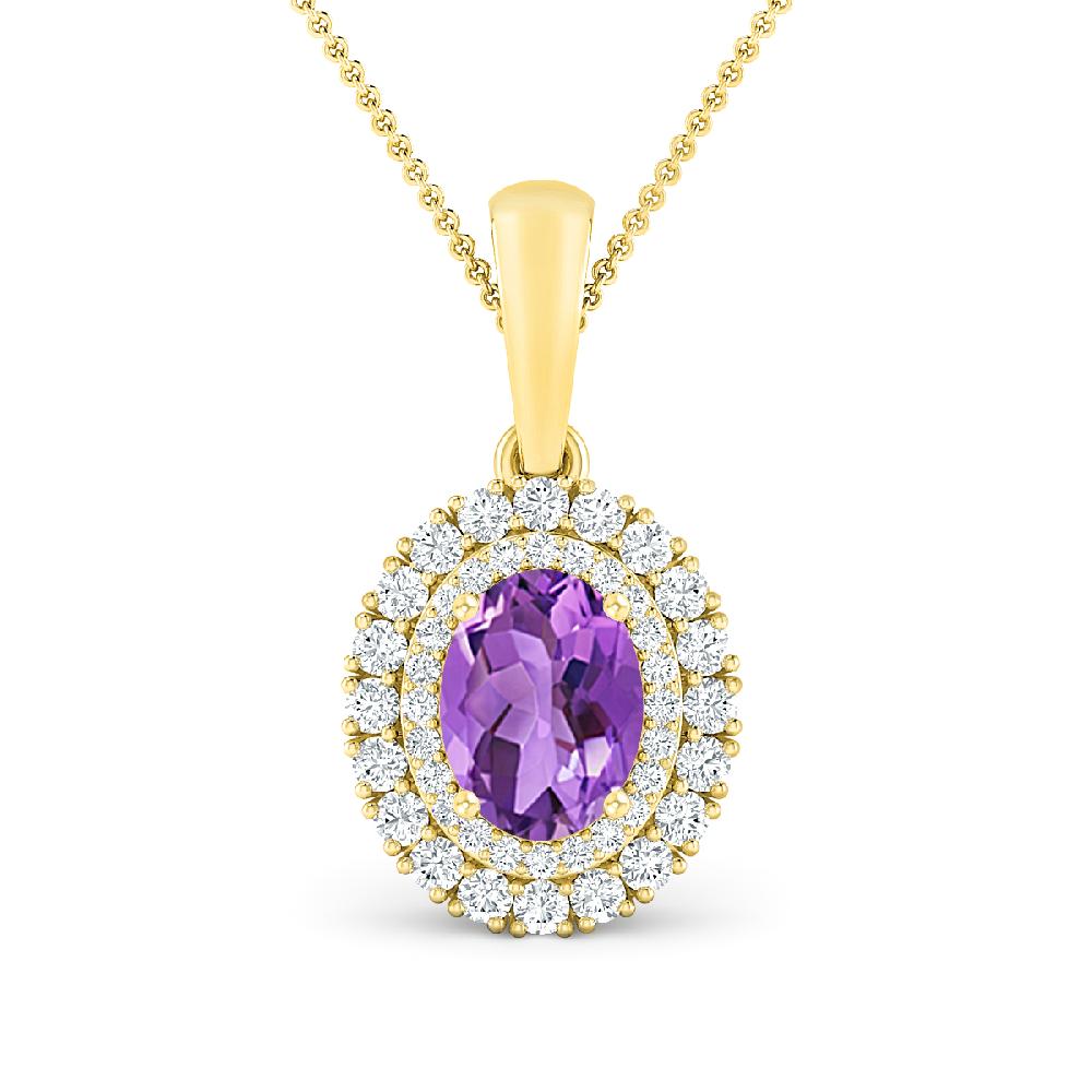 Yellow Gold - Amethyst