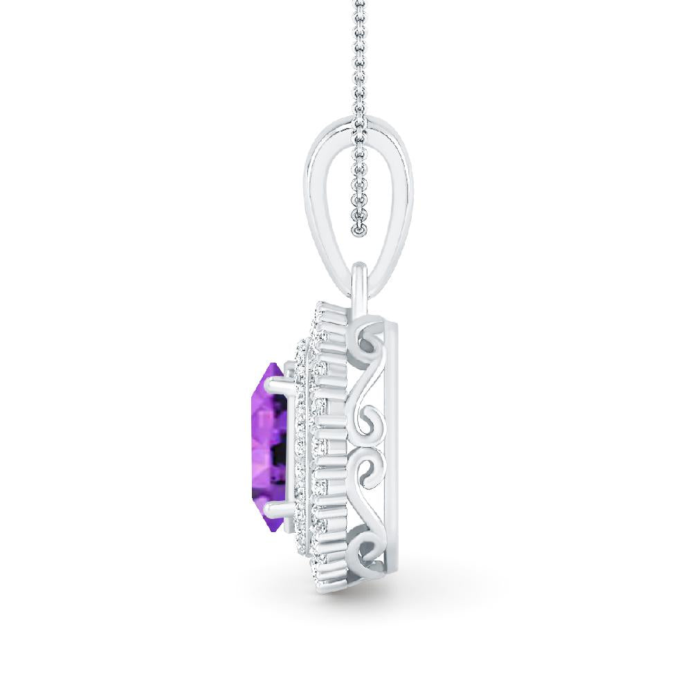 White Gold - Amethyst