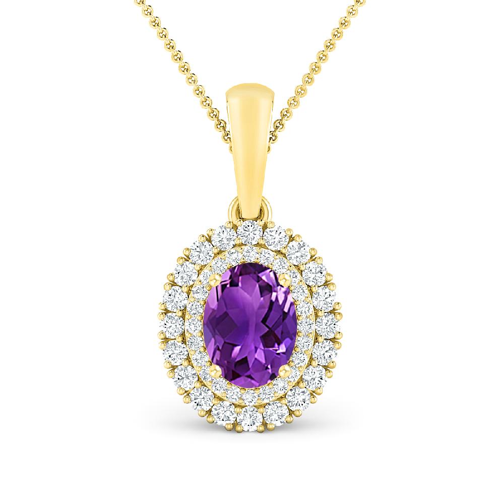 Yellow Gold - Amethyst