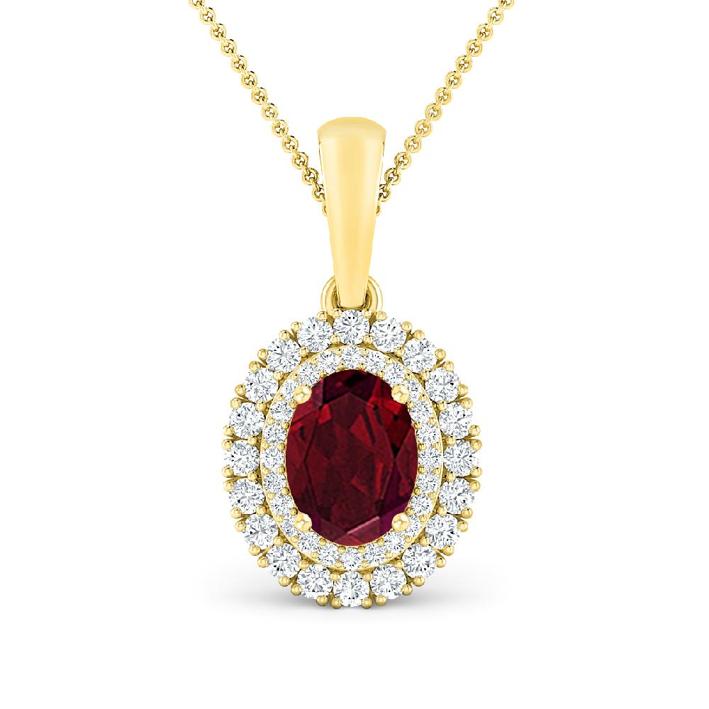 Yellow Gold - Garnet