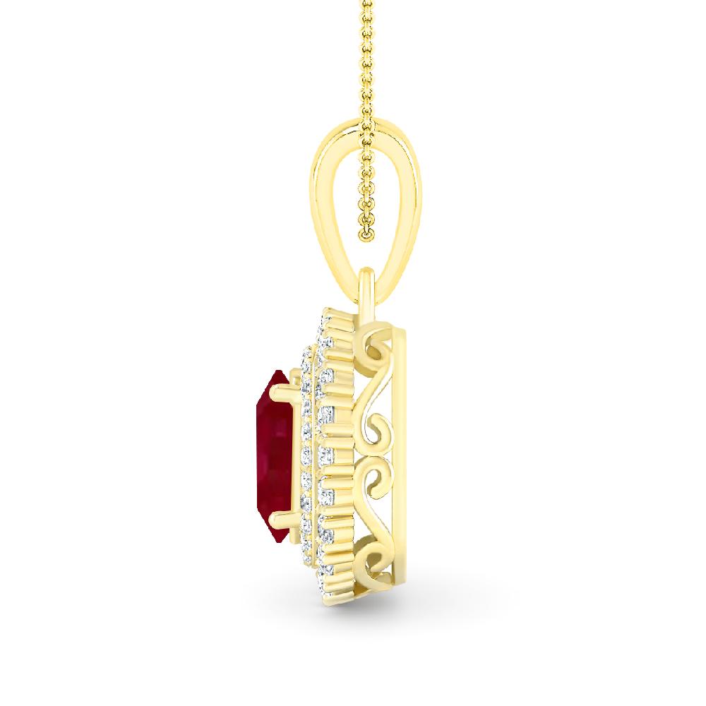 Yellow Gold - Garnet