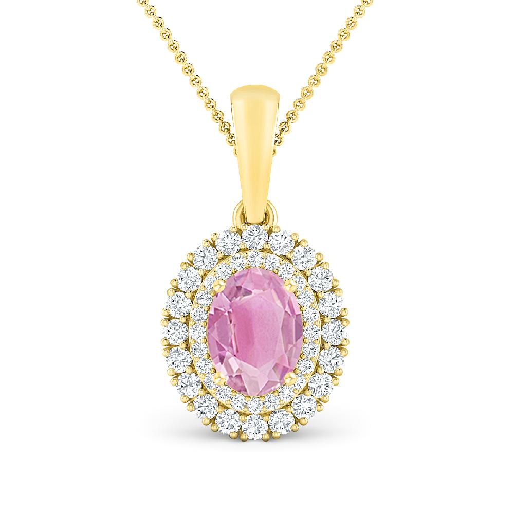 Yellow Gold - Pink Tourmaline