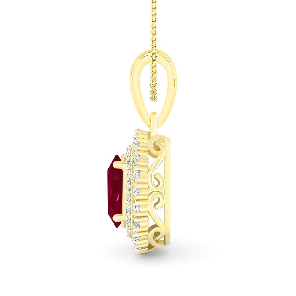 Yellow Gold - Ruby