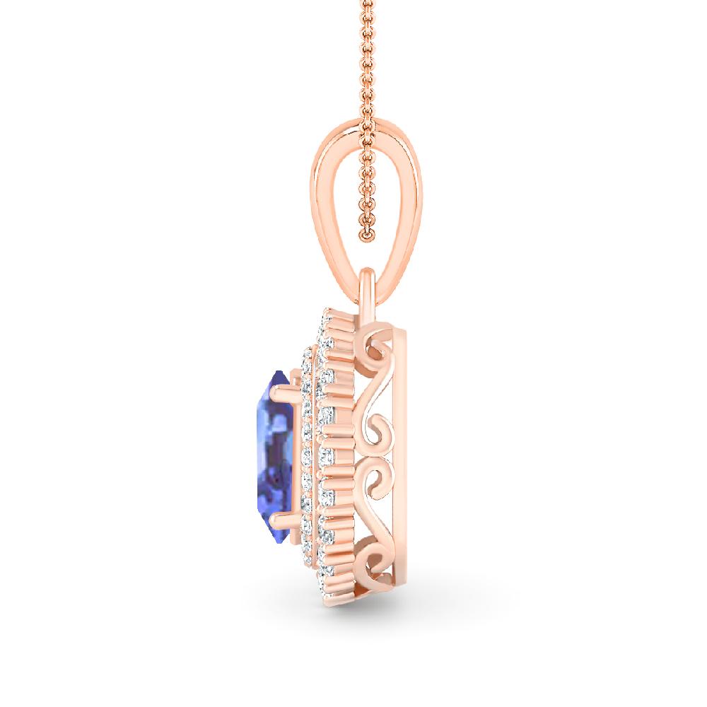 Rose Gold - Tanzanite