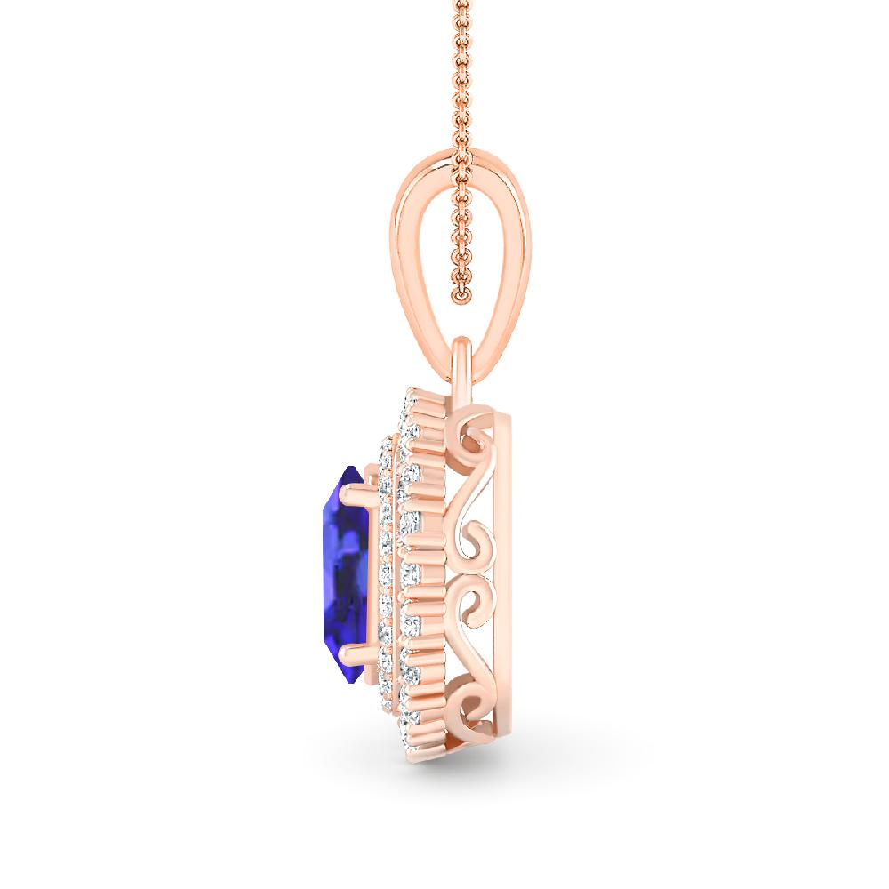 Rose Gold - Tanzanite