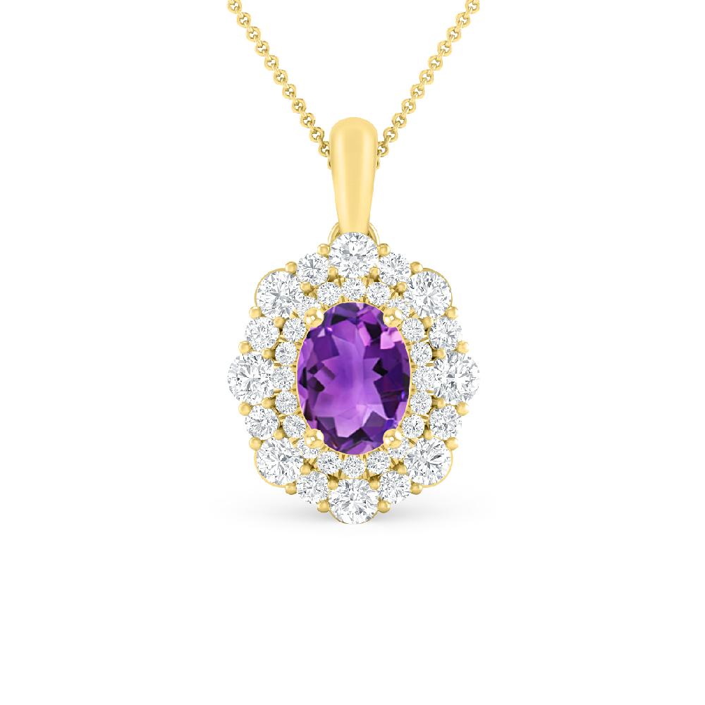 Yellow Gold - Amethyst