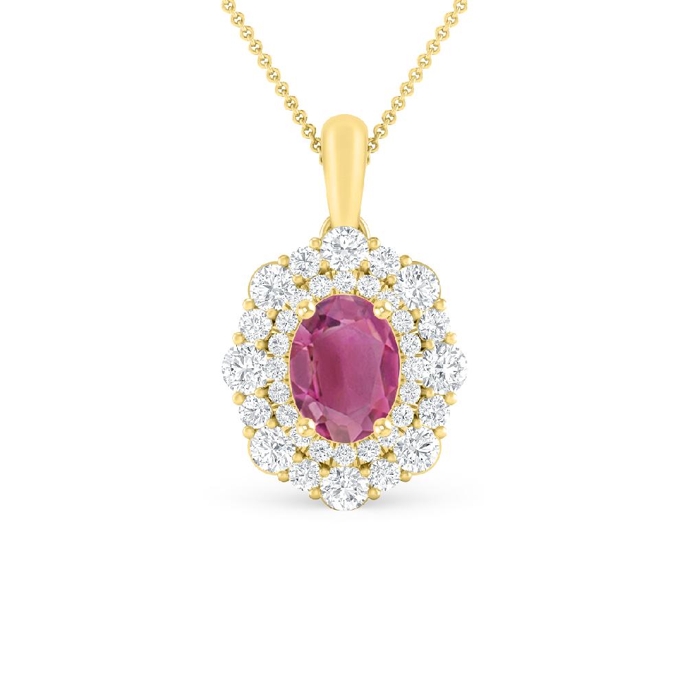 Yellow Gold - Pink Tourmaline