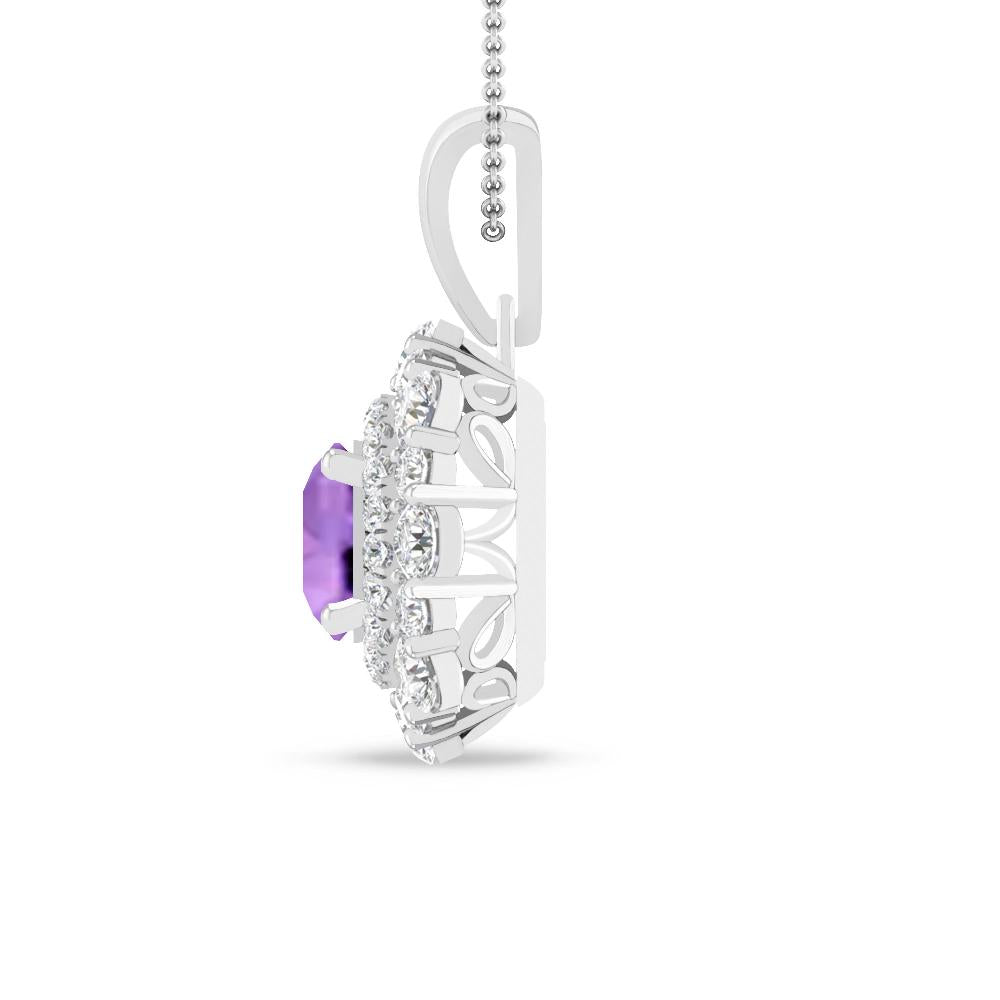 White Gold - Amethyst