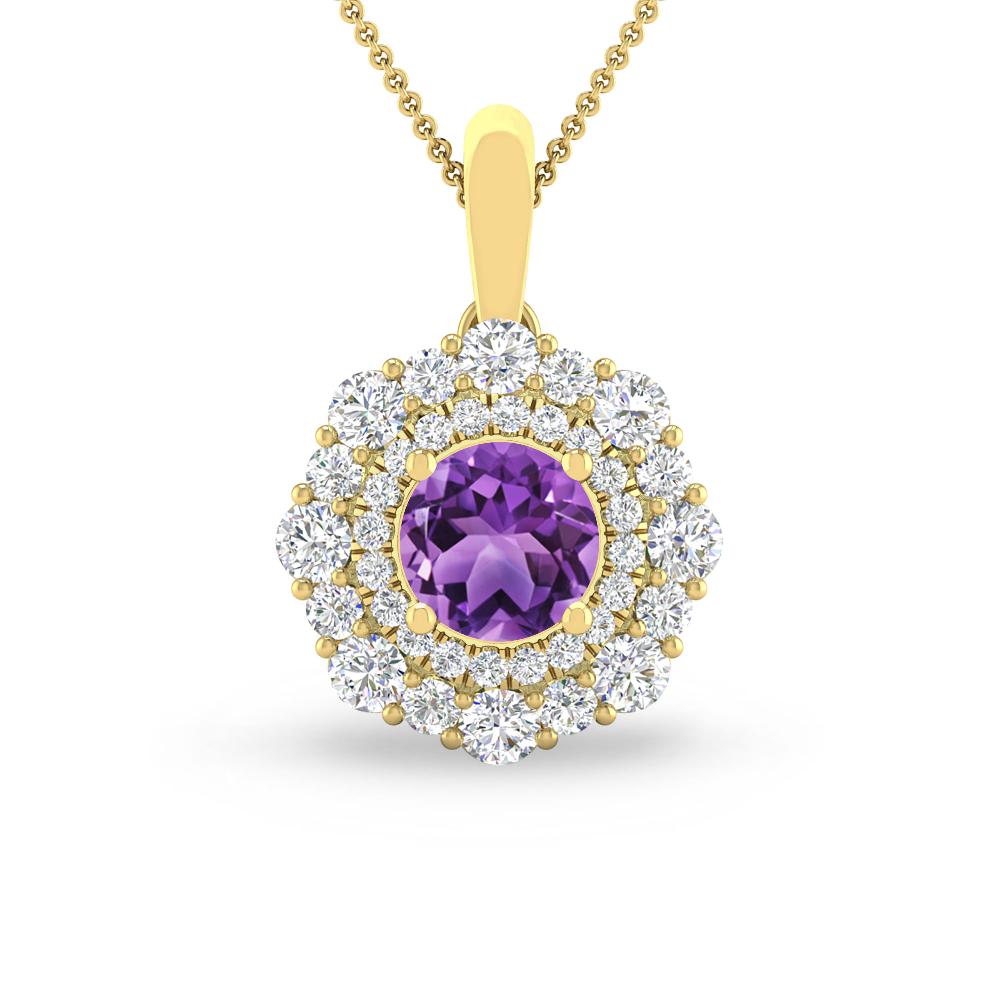 Yellow Gold - Amethyst