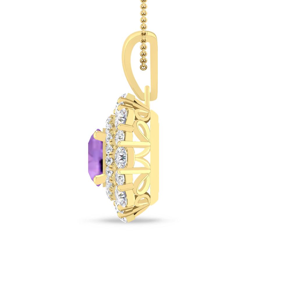 Yellow Gold - Amethyst