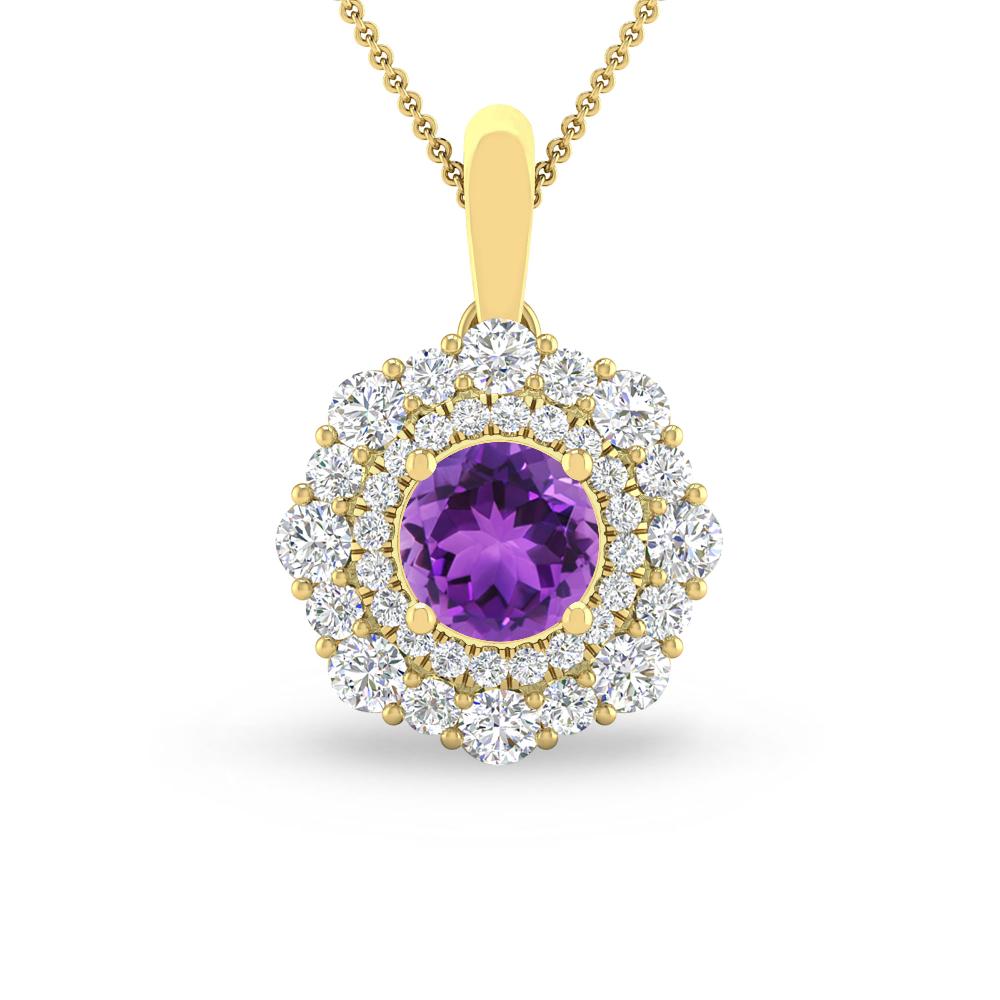 Yellow Gold - Amethyst