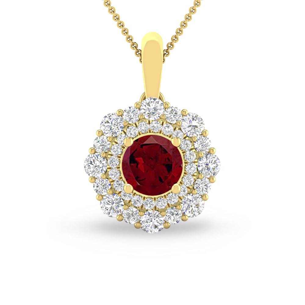 Yellow Gold - Garnet