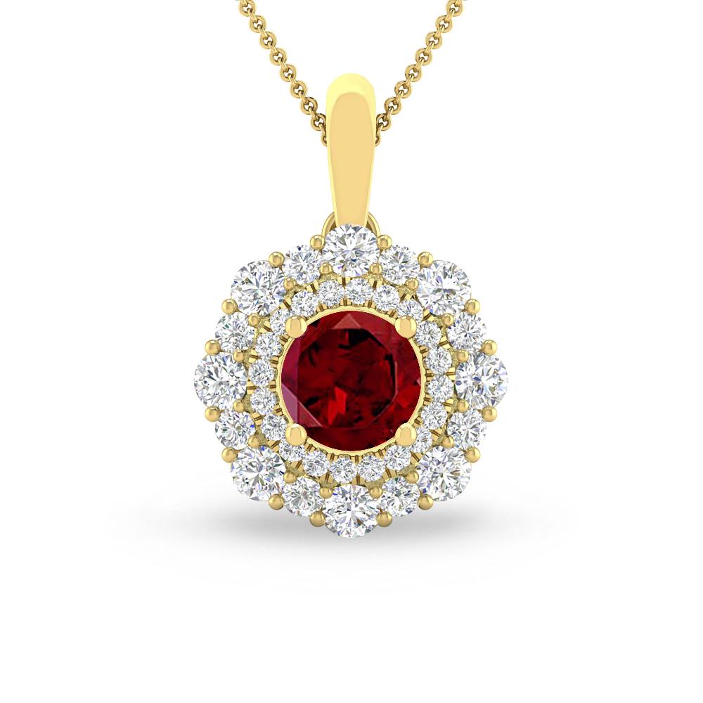 Yellow Gold - Garnet