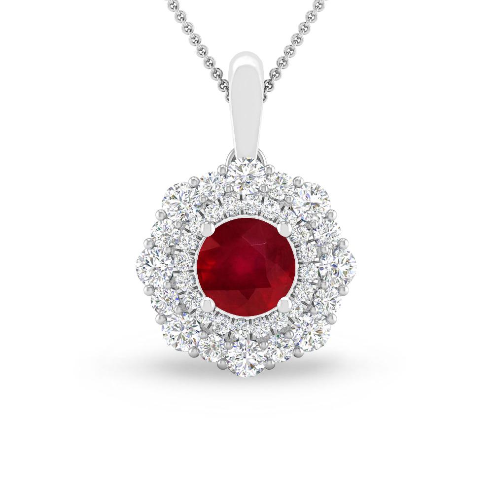 White Gold - Ruby