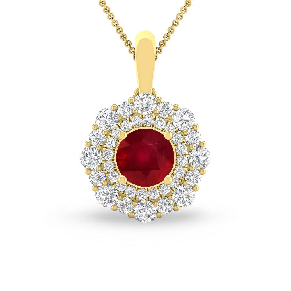 Yellow Gold - Ruby