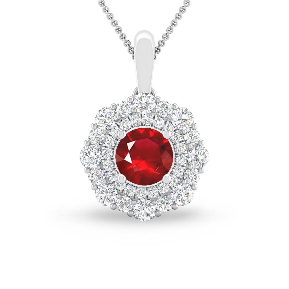 White Gold - Ruby