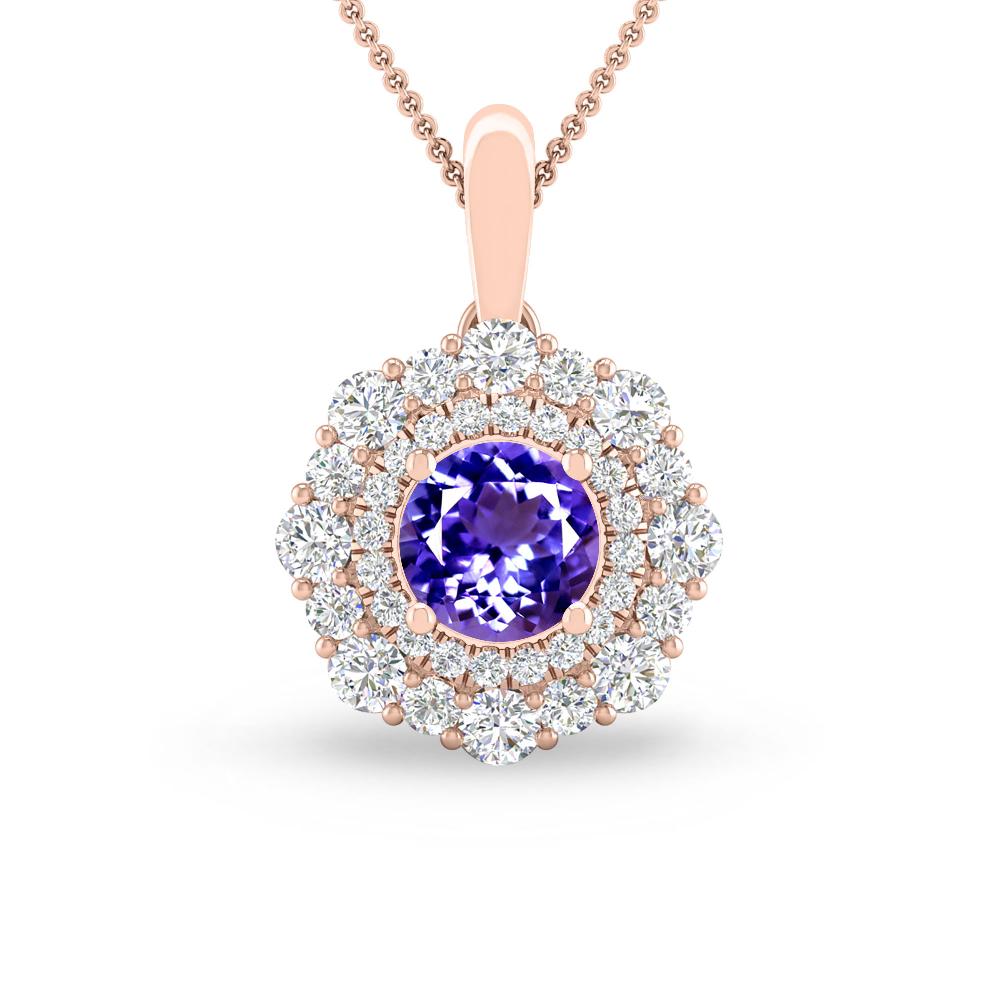 Rose Gold - Tanzanite