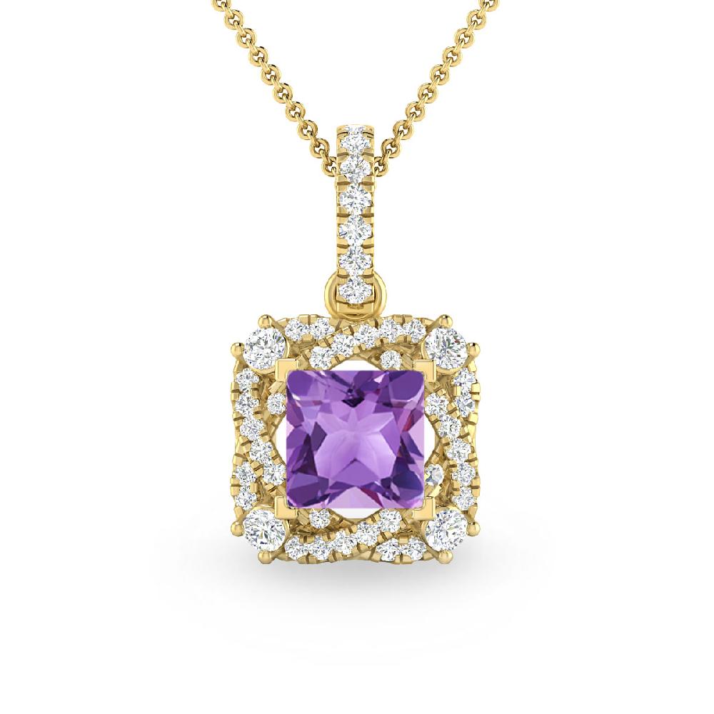 Yellow Gold - Amethyst