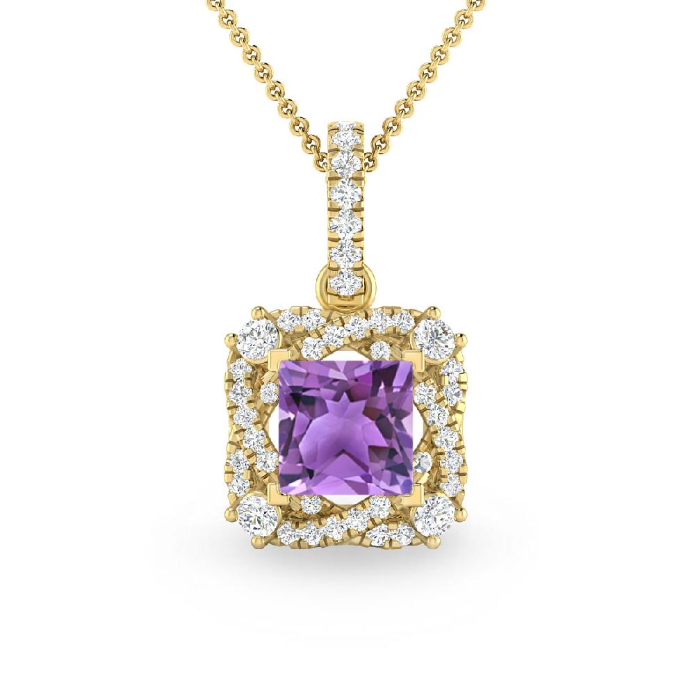 Yellow Gold - Amethyst