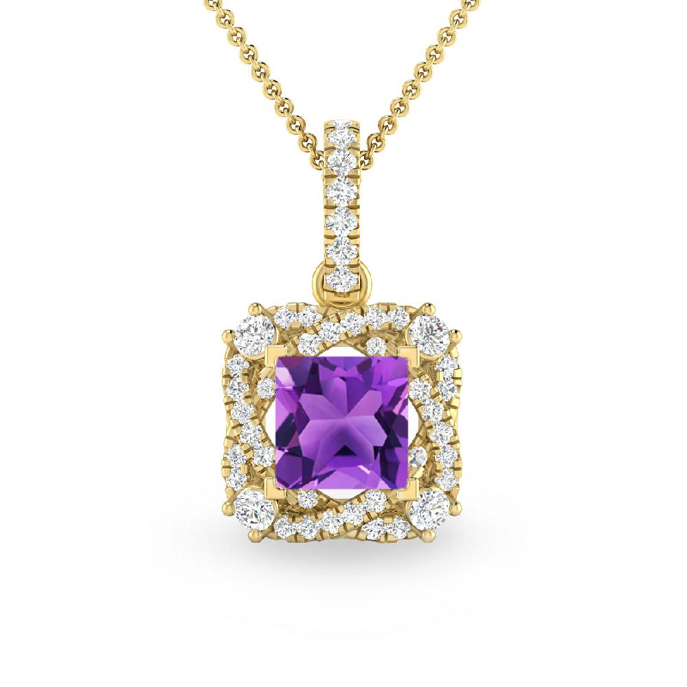 Yellow Gold - Amethyst