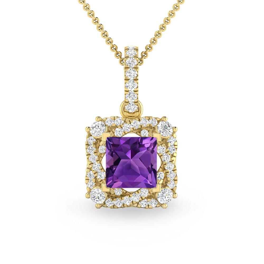 Yellow Gold - Amethyst