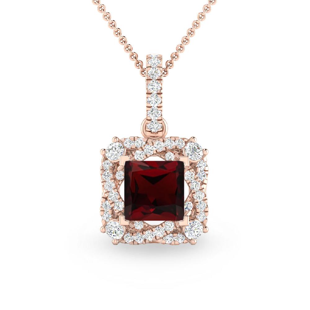 Rose Gold - Garnet