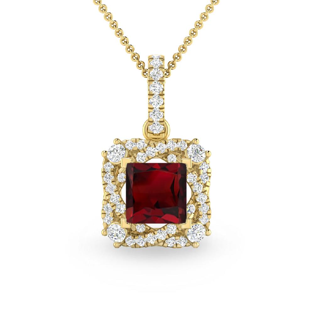 Yellow Gold - Garnet