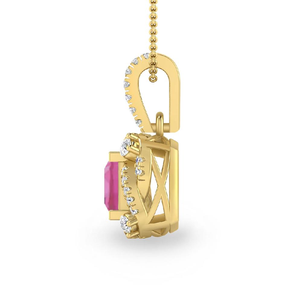 Yellow Gold - Pink Tourmaline