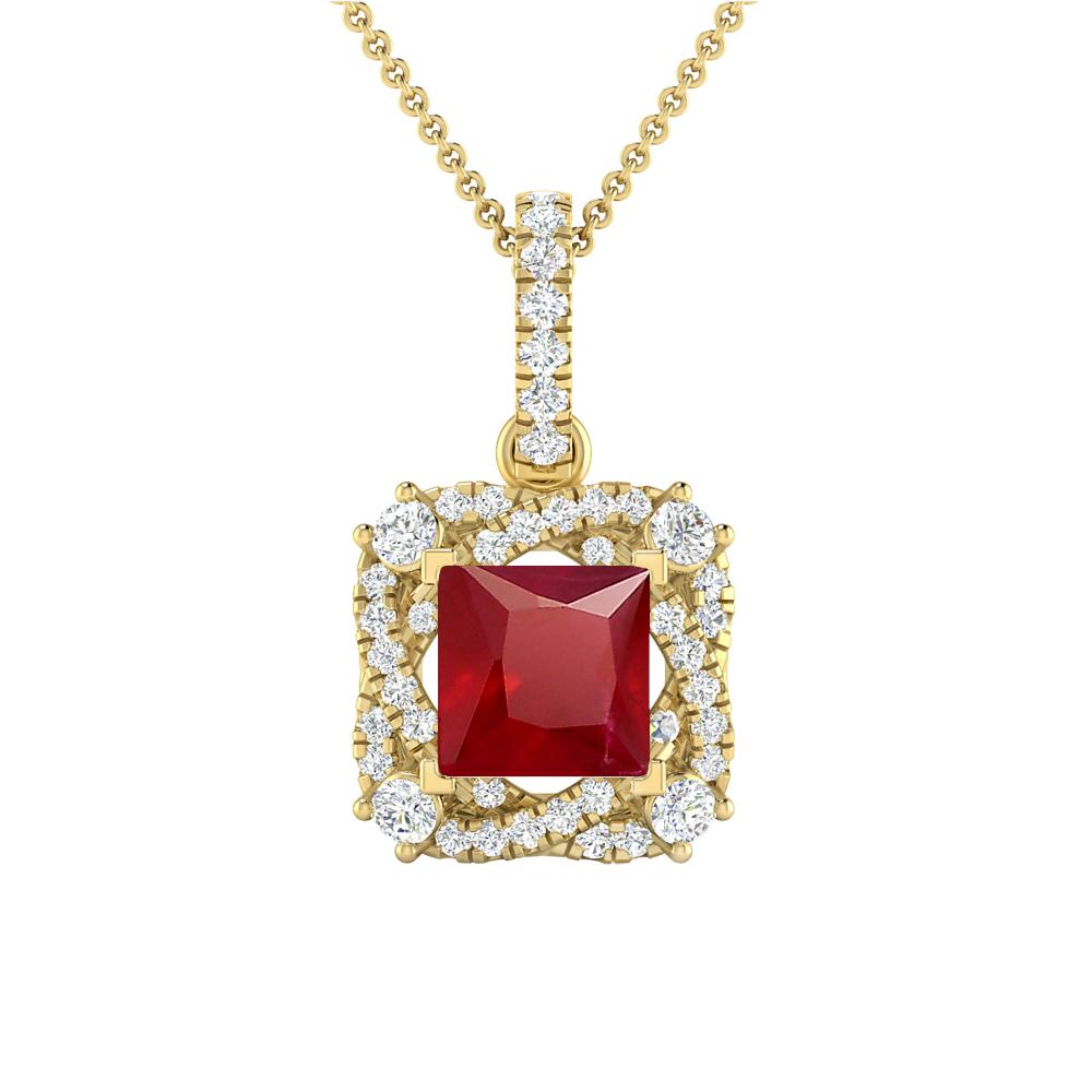 Yellow Gold - Ruby