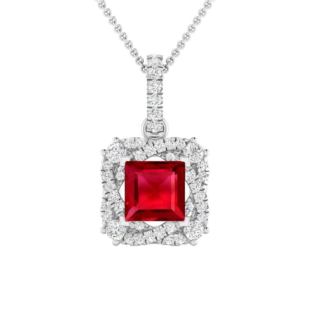 White Gold - Ruby