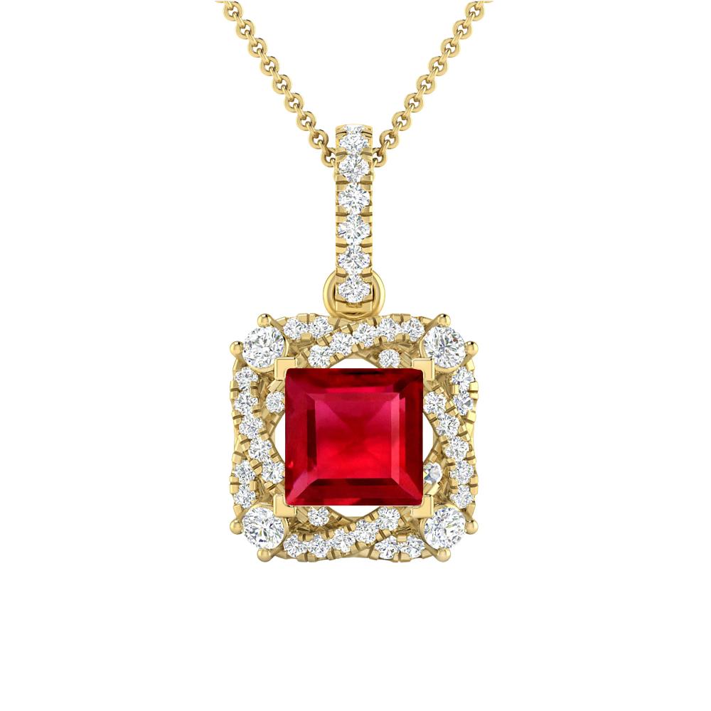Yellow Gold - Ruby