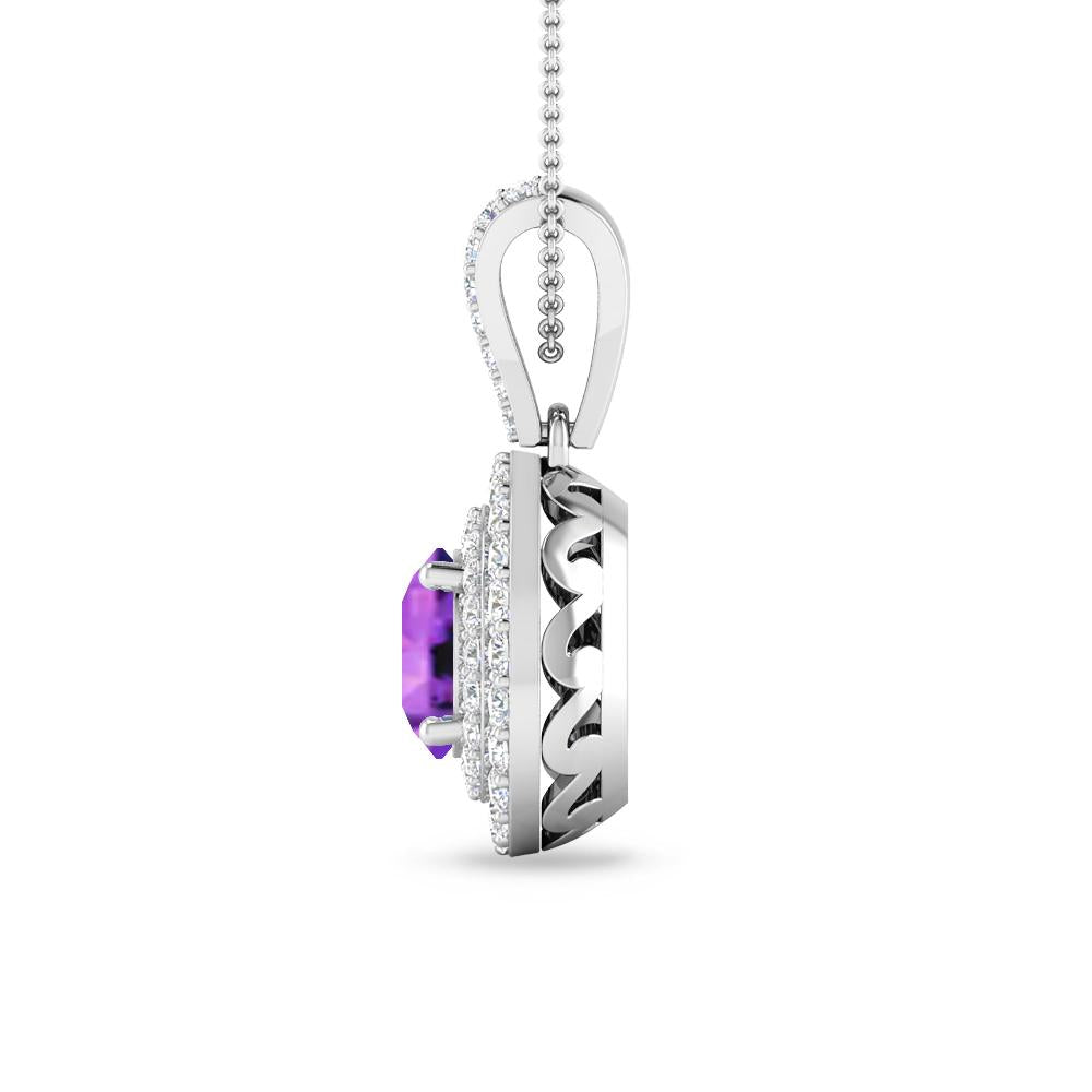 White Gold - Amethyst