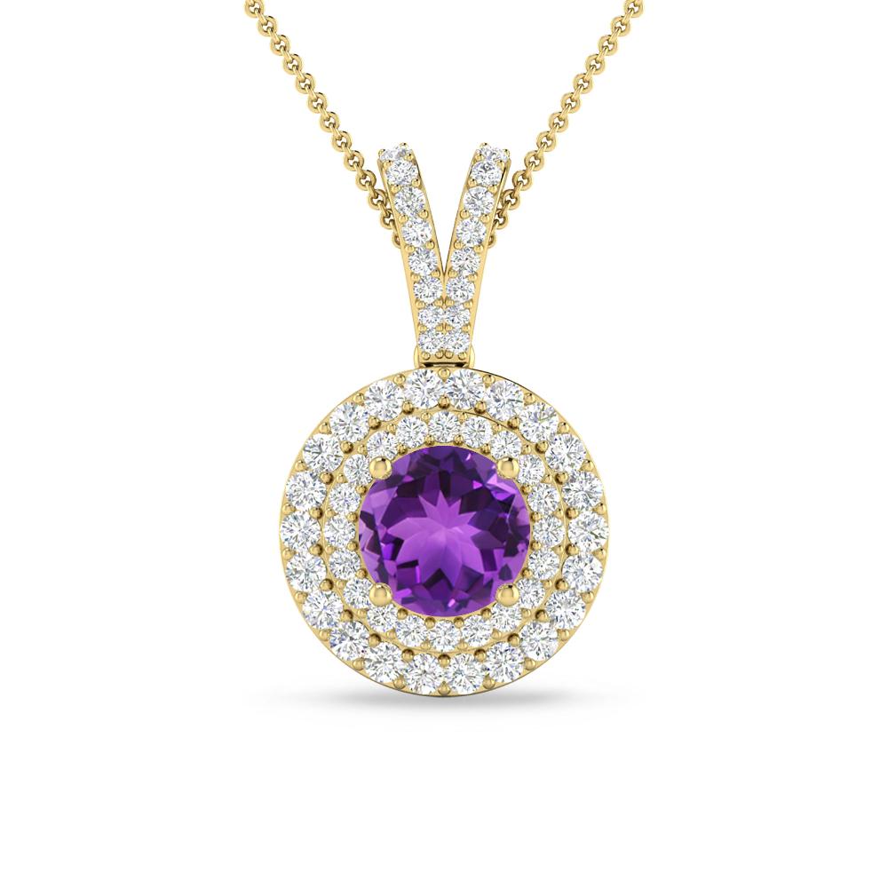 Yellow Gold - Amethyst