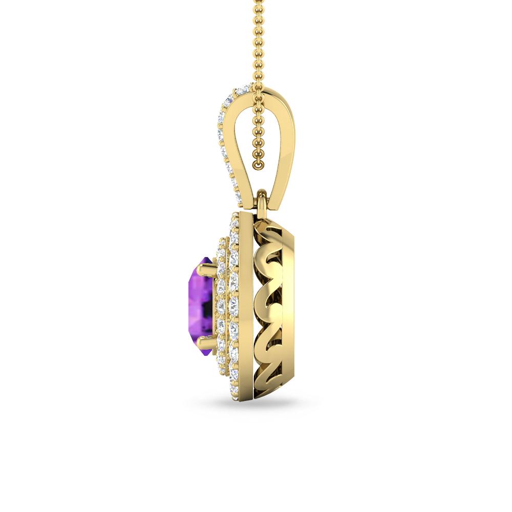 Yellow Gold - Amethyst