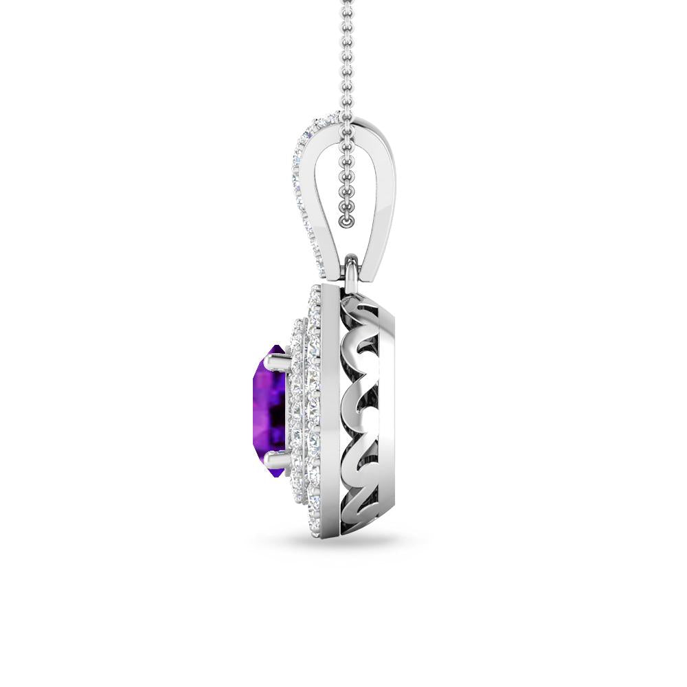 White Gold - Amethyst