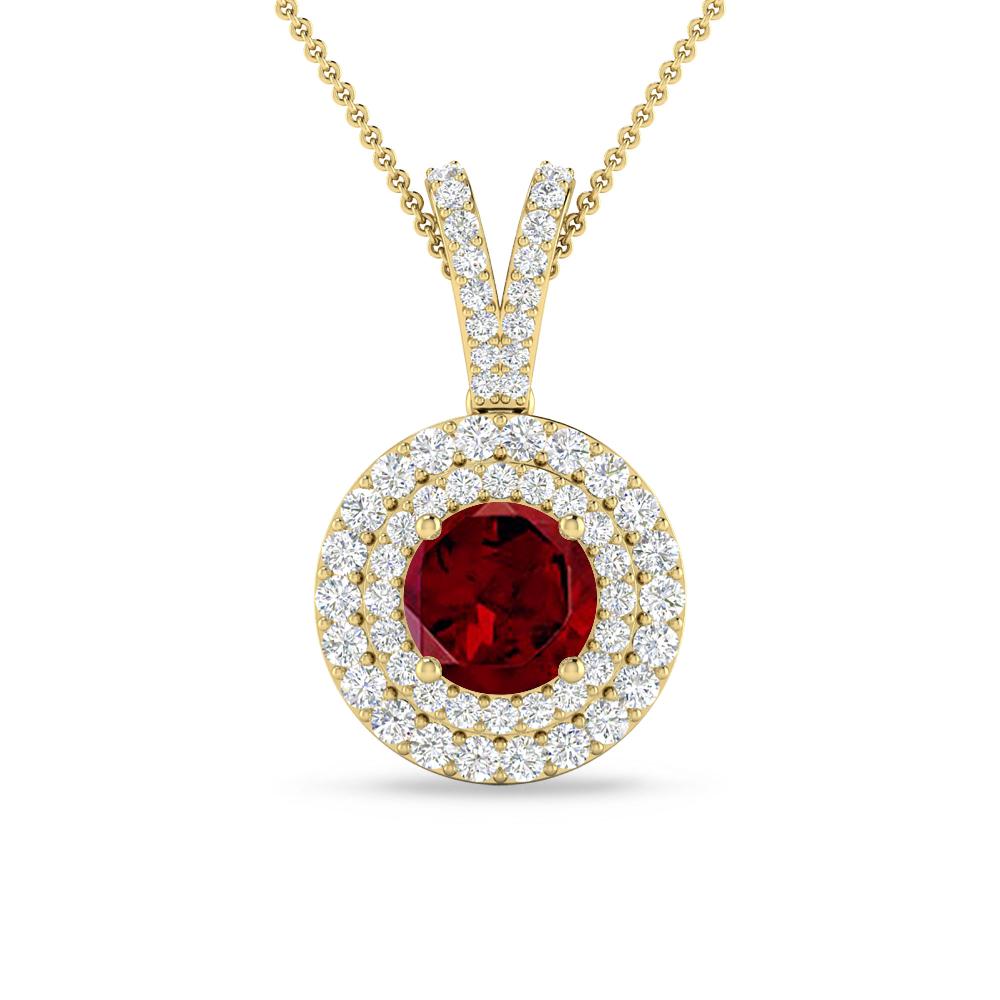 Yellow Gold - Garnet