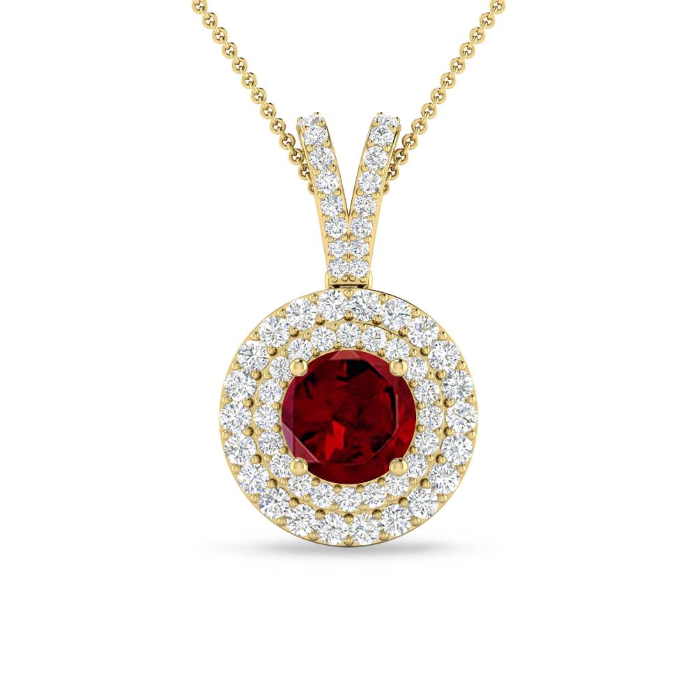 Yellow Gold - Garnet