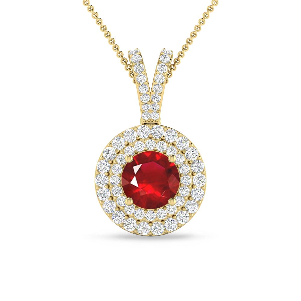 Yellow Gold - Ruby