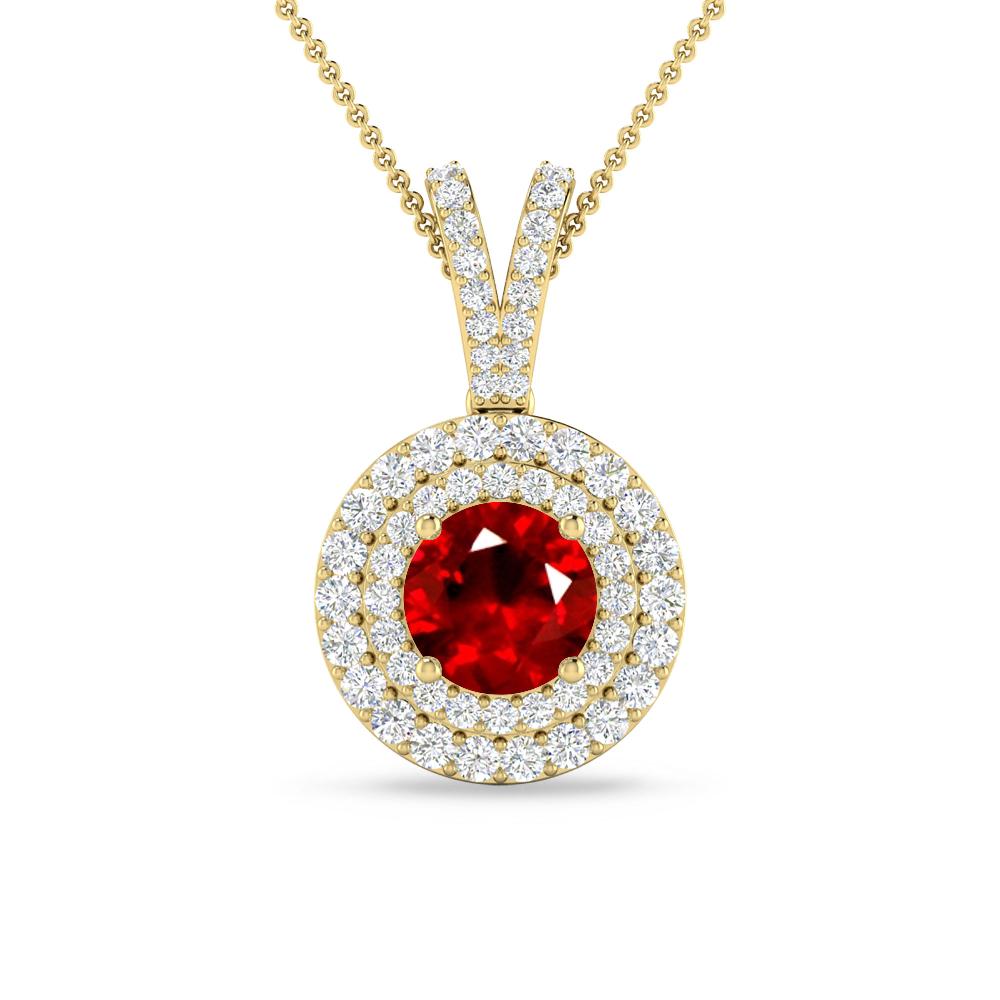 Yellow Gold - Ruby