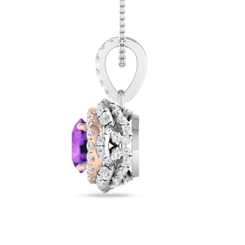 White Gold - Amethyst