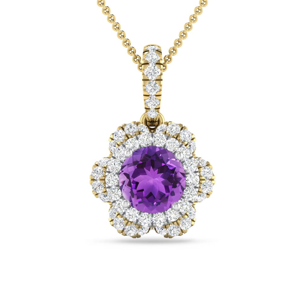 Yellow Gold - Amethyst