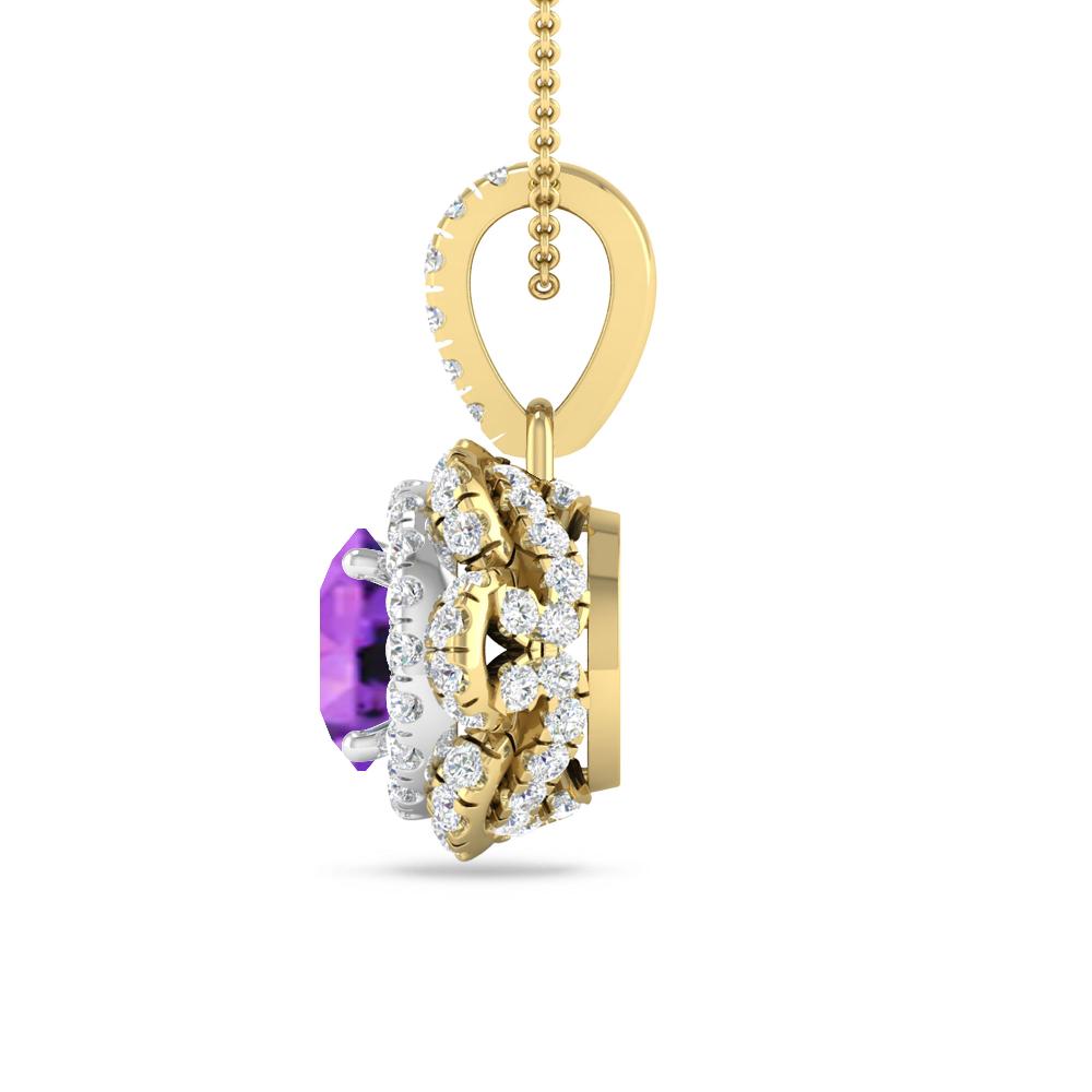 Yellow Gold - Amethyst