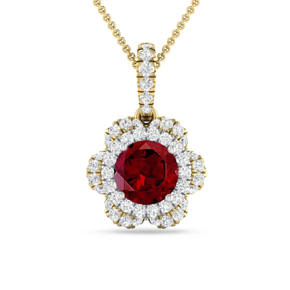 Yellow Gold - Garnet