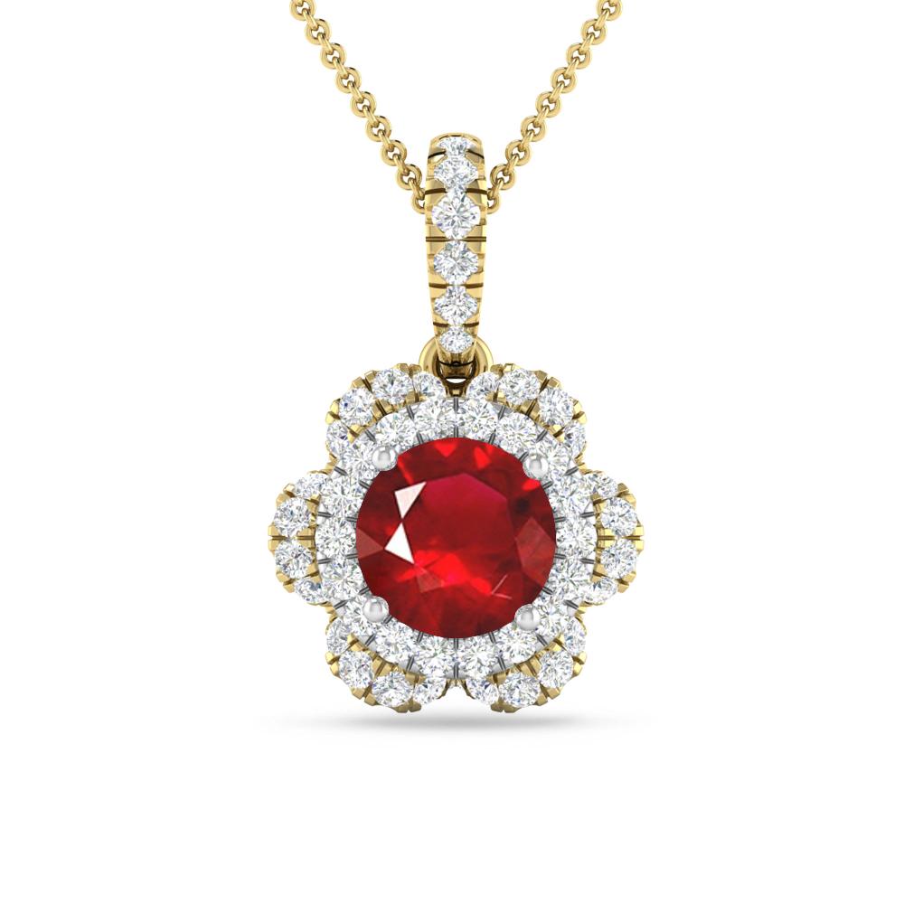 Yellow Gold - Ruby