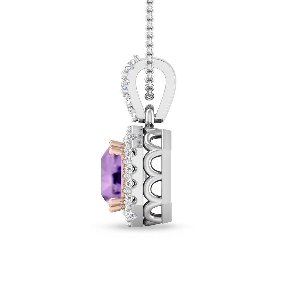 White Gold - Amethyst